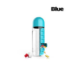 2 IN 1 Water Bottle With Pill Box