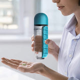 2 IN 1 Water Bottle With Pill Box