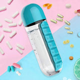 2 IN 1 Water Bottle With Pill Box