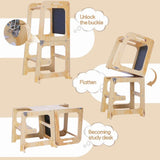 Montessori Multifunctional Learning Tower - 3-in-1 Design